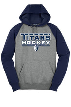 Load image into Gallery viewer, Sport-Tek® Raglan Colorblock Pullover Hooded Sweatshirt